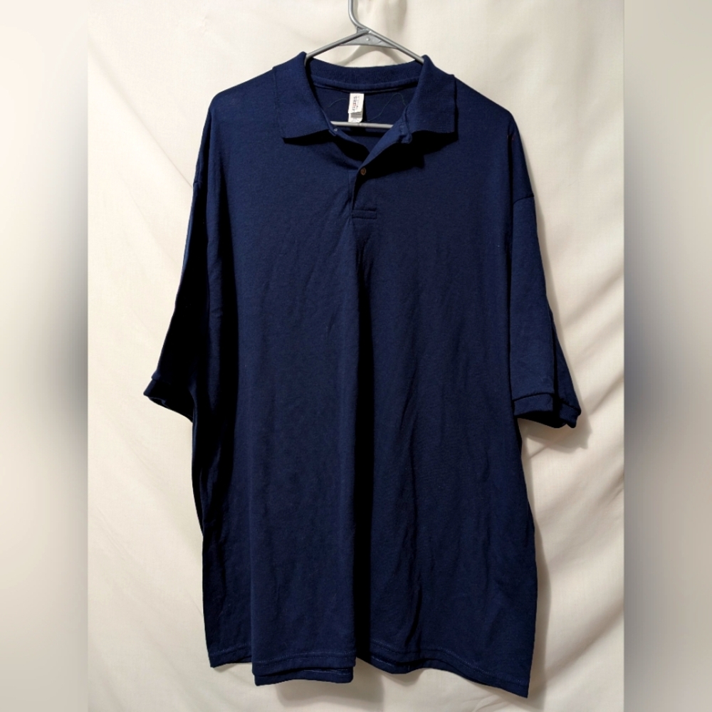 Jerzees Navy Blue Polo Shirt. NWOT 2XL